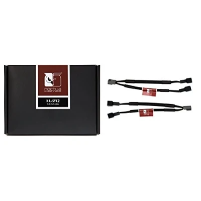 Image of Noctua NA SYC2, 3 Pin Y Cables for PC Fans (Black)