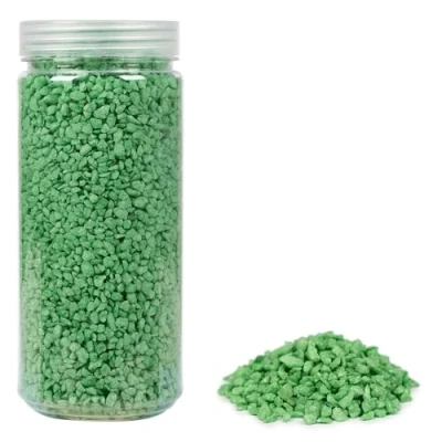 Image of Heku 30332 17 Decorative Granules Green 750 g in Resealable Tin