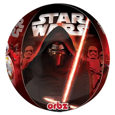 Image of Amscan Anagram 3266201 Star Wars the Force Awakens Orbz Foil Balloon 16 Inch