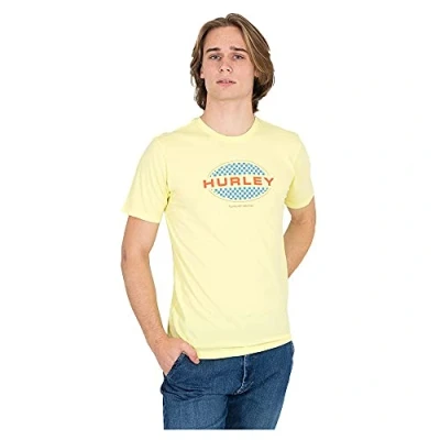 Image of Hurley M Evd WSH Oval Checkers SS White