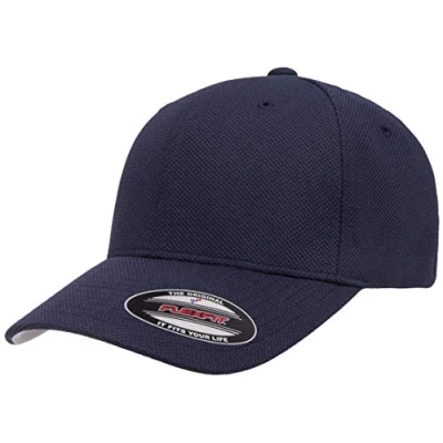 Image of Flexfit Men&#039;s Cool &amp; Dry Pique Mesh Hat, Navy, One Size