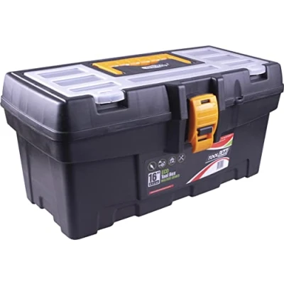 Image of Eco Master Series tool boxes With removable tote tray and organiser compartments built into the lid. sturdy plastic catches carrying handle (16 Inch)