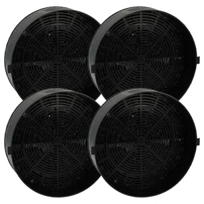 Image of vhbw 4 x Activated Carbon Filters Compatible with Alno AEF3800 GZD1125 Cooker Hood 16 cm