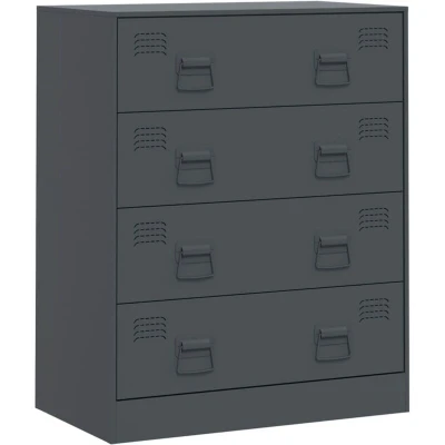 Image of vidaXL Sideboard Anthracite 67x39x83 cm Steel