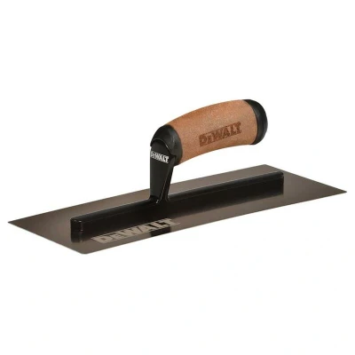 Image of Dewalt Curved Gold Stainless Steel Finishing Trowel 12in