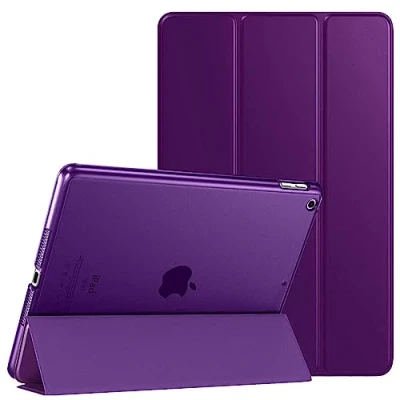 Image of Smart Magnetic Case Fit iPad 9.7 Inch (6th Generation 2018) (5th 2017) A1893/A1954 A1822/A1823 Slim Lightweight Shell Stand Cover Auto Wake/Sleep (Purple)