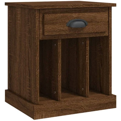 Image of vidaXL Bedside Cabinet Brown Oak 43x36x50 cm
