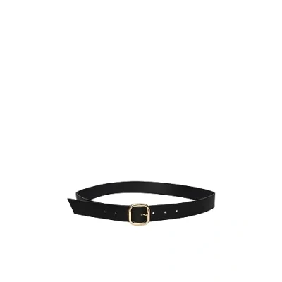 Image of PIECES Women&#039;s Pcjaila Jeans Belt D2d Synthetic, Black/Detail: Gold, 90