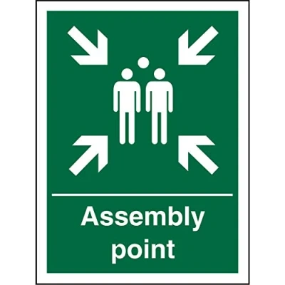 Image of Seco Assembly Point Sign, 300mm x 400mm 1mm Semi Rigid Plastic