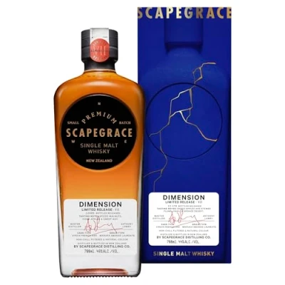 Image of Scapegrace Release VII: Dimension New Zealand Single Malt 3 year old Whisky 70cl 46% ABV