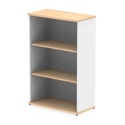 Image of Impulse 1200mm Bookcase Maple and White