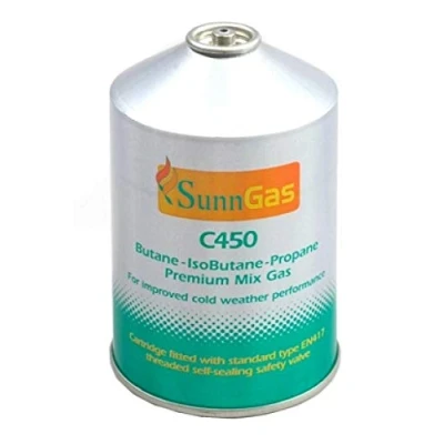 Image of SunnGas C450 Self Sealing Screw On Gas Cartridges