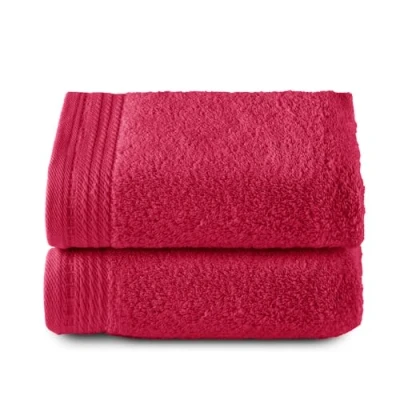 Image of Top Towel Premium Large Bath Towels 2 Hand 50 x 100 cm 100% Cotton 600 g Fuchsia