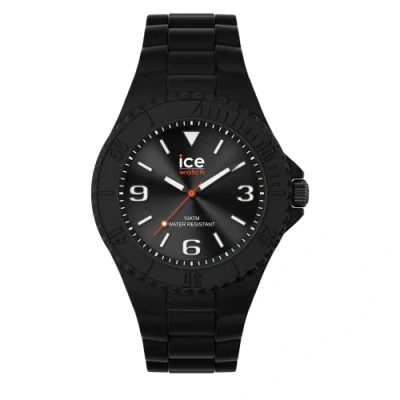 Image of Ice WATCH Generation Black Men&#039;s Wristwatch With Silicon Strap 019874 (Large)