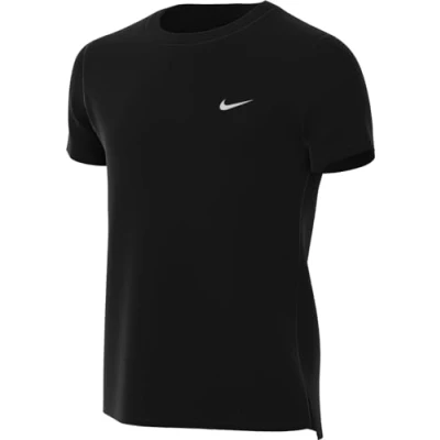 Image of Nike Performance DF Miler Unisex Sports Tshirt for kids, Size: 6 8y, Black