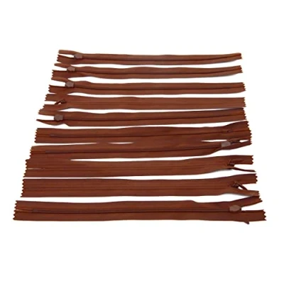 Image of LEDUC Zip, Brown, 22cm