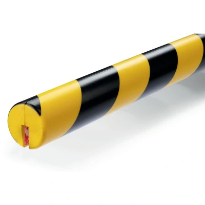 Image of Durable Edge Protection Profile E8R Round Self Adhesive Strip Has a Length of 1 Metre Pack 5 Yellow or Black