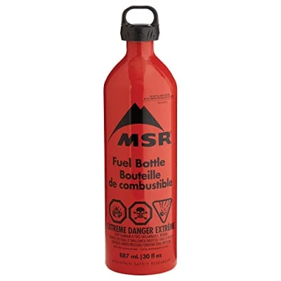 Image of MSR 887ml Fuel Bottle Crp Cap ONE SIZE RED
