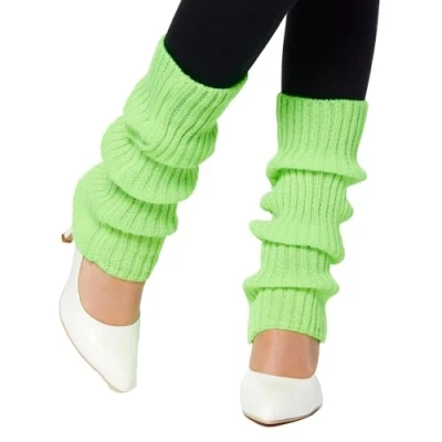 Image of Neon Green Leg Warmers Adult