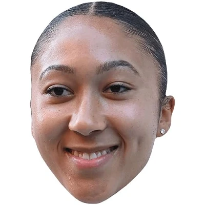 Image of Lauren James (Smile) Celebrity Mask, Flat Card Face, Fancy Dress Mask