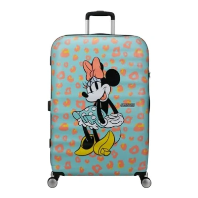 Image of American Tourister Wavebreaker Disney FL Spinner L, Case, 77 cm, 96 Multicolor (Minnie Pastel Dots)