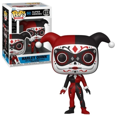 Image of Funko POP! Heroes: Dia De Los DC Harley Quinn Comics Collectable Vinyl Figure Gift Idea Official Merchandise Toys for Kids &amp; Adults Comic Books Fans Model Collectors