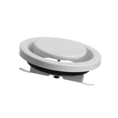 Image of Ø 160mm / 6.3&#039;&#039; Adjustable Diffuser Air Exhaust Valve Ventilation Ducting Cover Metal White