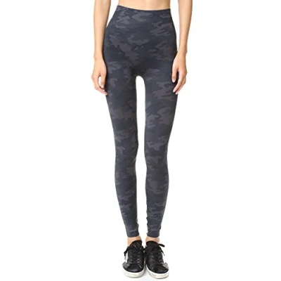 Image of SPANX Leggings for Women Look at Me Now Seamless Leggings, Black Camo, XL