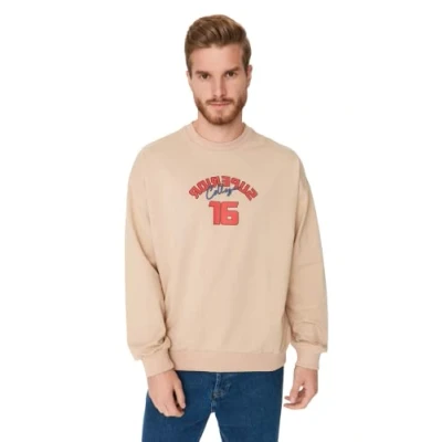 Image of Trendyol Sweatshirt Beige Oversize