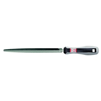 Image of Bellota 4005 8 FIN. MB Triangular File for Mechanic, Medium, Bi Material Handle, inches