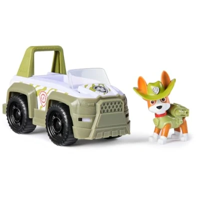Image of Paw Patrol, Tracker’s Jungle Rescue Vehicle, Toy Truck with Collectible Action Figure, Sustainably Minded Kids’ Toys for Boys &amp; Girls Aged 3 and Up