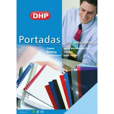 Image of DHP Pack of 100 Polypropylene Binding Cover, 0.45 mm Thickness, A4 Format, Pastel Blue