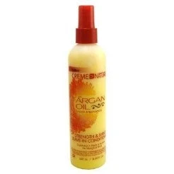 Image of Creme of Nature with argan oil Strength &amp; Shine Leave In Conditioner 250 mL / 8.45 Fl Oz. (Pack 3) by