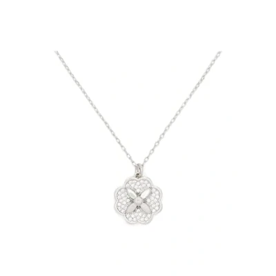 Image of Kate Spade New York Mini Pendant, Clear/Silver
