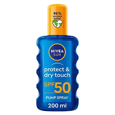 Image of NIVEA Sun Protect &amp; Dry Touch Cream Spray SPF50 200ml