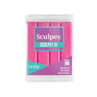 Image of Sculpey Polymer Clay 2OZ PNK GLTTR, Pink Glitter