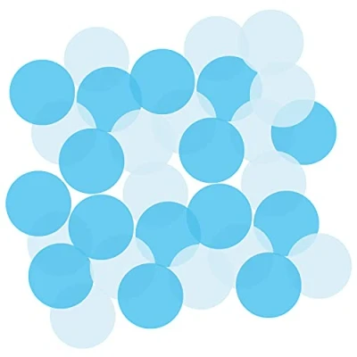 Image of Amscan 360407 55 The Big Gender Reveal Blue Tissue Table Confetti Scatters 14g