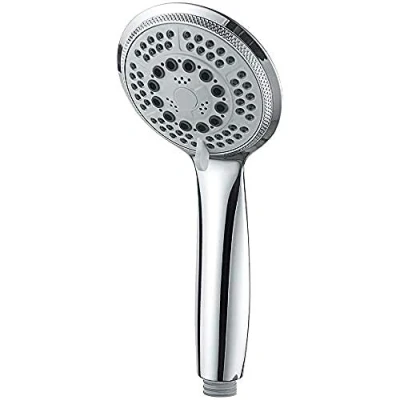 Image of GRIFEMA COMPLENTO G804 Round 100mm Hand Shower with Water Saving Funtion, Handheld Head 5 Spray Patterns, Chrome