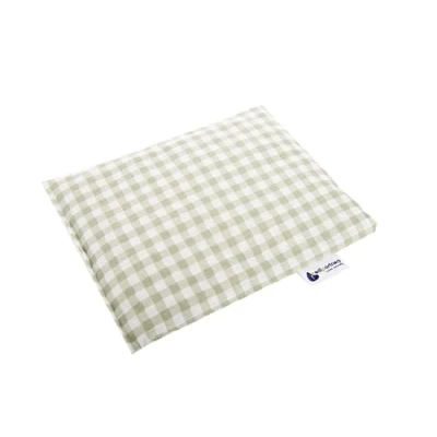 Image of Medi Partners Cherry Stone Cushion Large Heat Pillow 500 g Rectangle 20x25 cm Natural 100% Cotton + Cold Therapy Massage (Plaid)