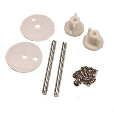 Image of Toilet Seat Hinge Bolts Replacement Bolt Screws Washers Fixing Fitting Kit WC