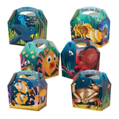 Image of 20 x Children,s Cardboard Lunch/Party Boxes Under The Sea
