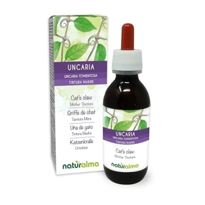 Image of Cat&#039;s Claw (Uncaria tomentosa) bark Alcohol Free Mother Tincture Naturalma Liquid Extract Drops 120 ml Food Supplement Vegan
