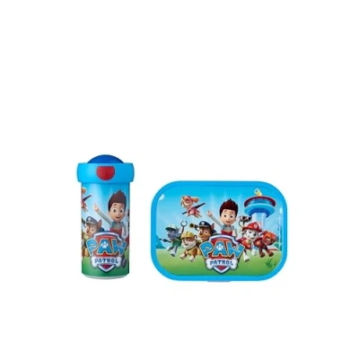 Image of Mepal Lunch Set Campus for Children with School Beaker &amp; Box or On The Go Dishwasher Safe BPA Free 300 ml + 750 Paw Patrol