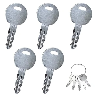 Image of ciciment 5Pcs Ignition Starter Key Set,Replacement Excavators Switches, Compatible With Thwaites 1051 Master Plant,Agricultural Excavator Machinery,Dumper