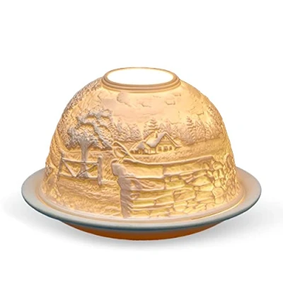 Image of Light Glow Tealight Candle Holder Countryside LD90106