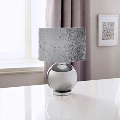 Image of Biznest Stunning Glass Ball Table Ideal for Living Rooms and Bedrooms.