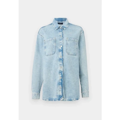 Image of NOISY MAY Women&#039;s NMALVA L/S Denim Shacket AZ352LB NOOS Jacket, Blau, S