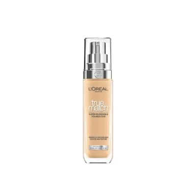 Image of L&#039;Oreal Paris True Match Liquid Foundation, Skincare Infused With Hyaluronic Acid, Spf 17, Available In 40 Shades, 4W Warm Undertone, 30 Ml