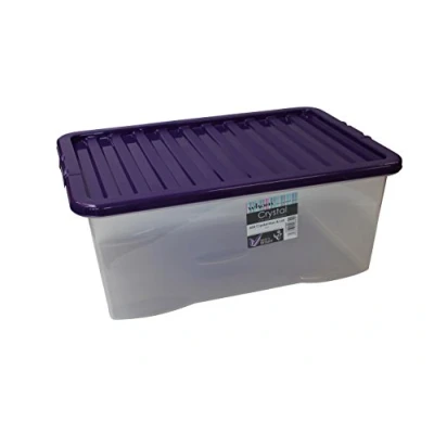 Image of Wham 10870 Storage Box Polypropylene 60 x 40 25 cm, Transparent, cm
