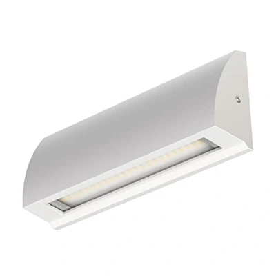 Image of ledscom.de LED Wall Light/Staircase Light SEGIN for Outdoors, IP54, Flat, Downlight matt, Angular, 6.2 W, 566lm, Warm White, downunder, Outdoor, Guiding Light, Wall, Passive Lighting